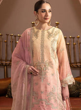 Jhalak By Alizeh Embroidered Chiffon 3 Piece Unstitched Suit AF24JV3 D#03 ZAFIRA